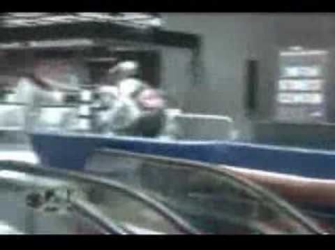 Red Bull SkyRide mountain bike race through the Saint Paul skyways — video still